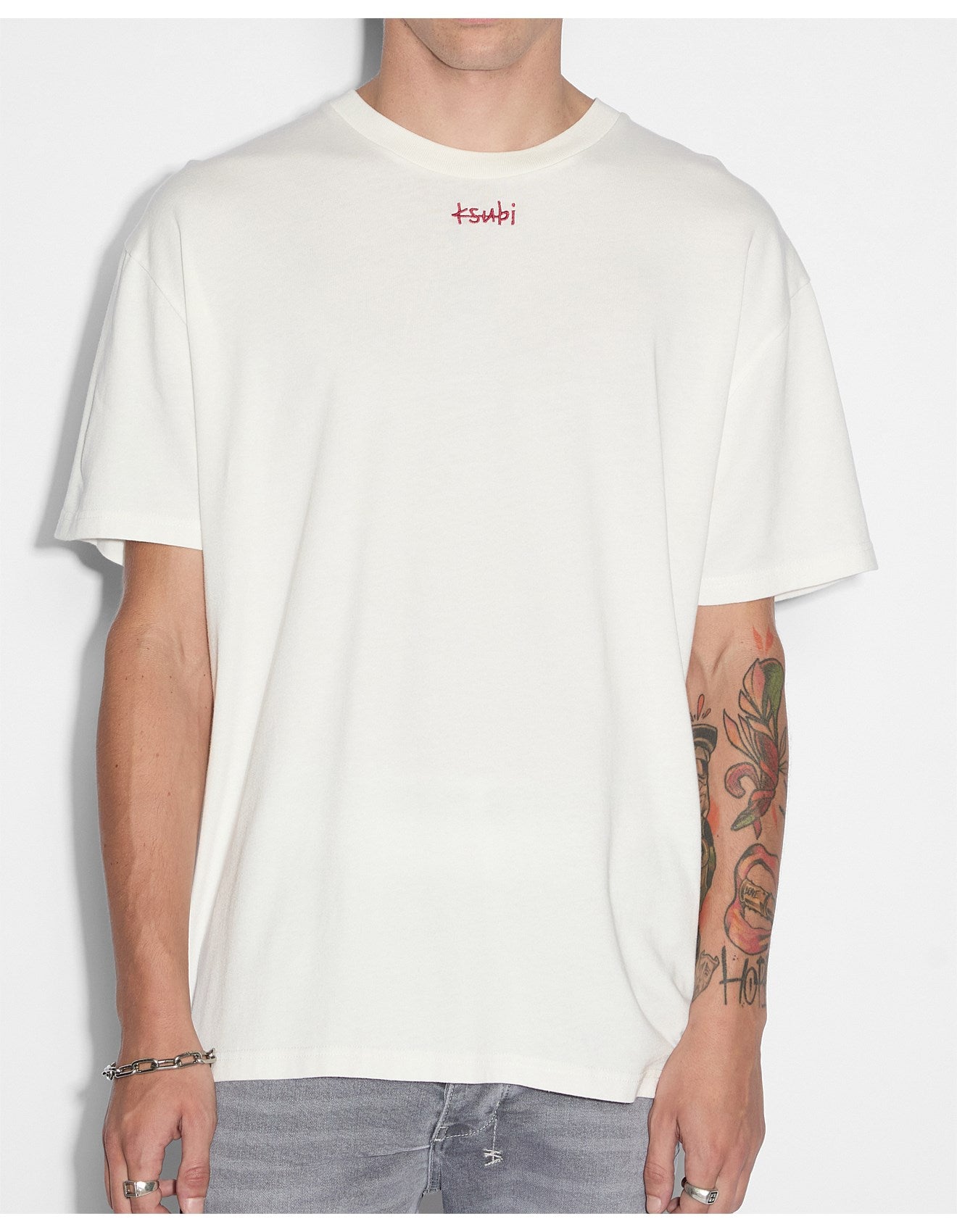 Ksubi Vintage White Stitch Up Biggie