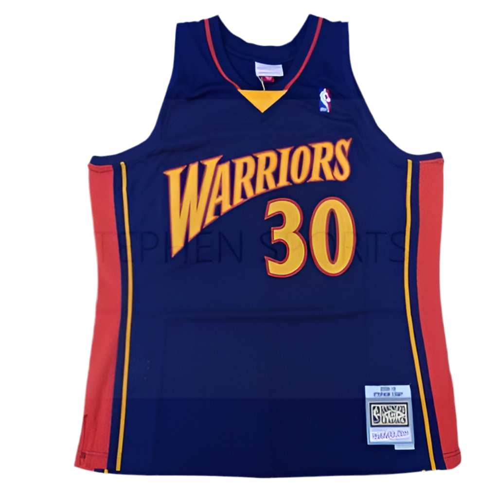 Mitchell & Ness NBA Golden State Warriors 2009-10 Stephen Curry Swingman Jersey – Navy