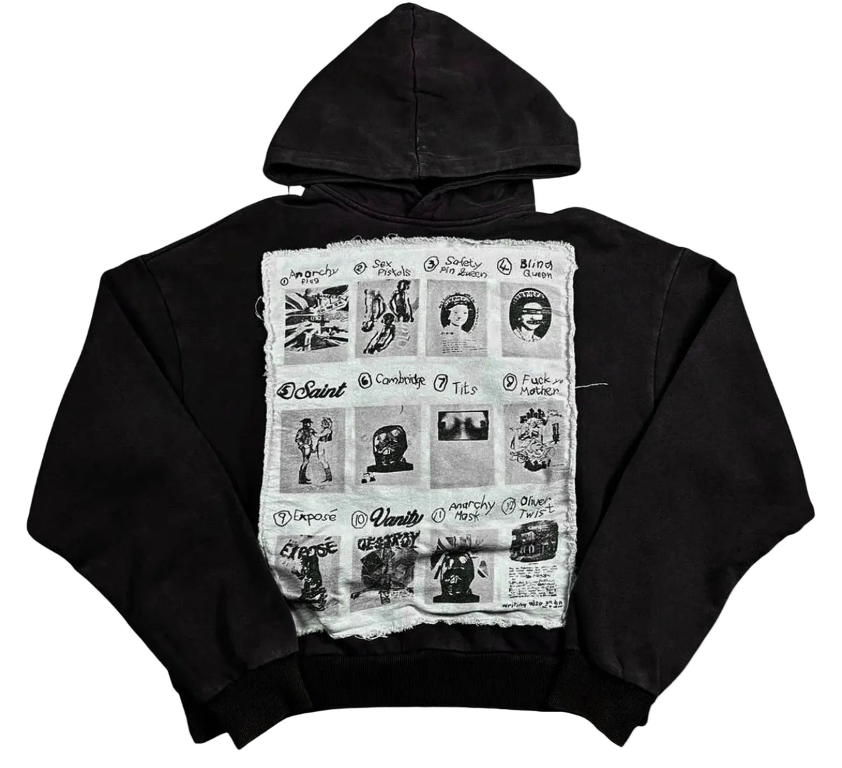 SAINT VANITY VAN LIFE HOODIE WASHED BLACK