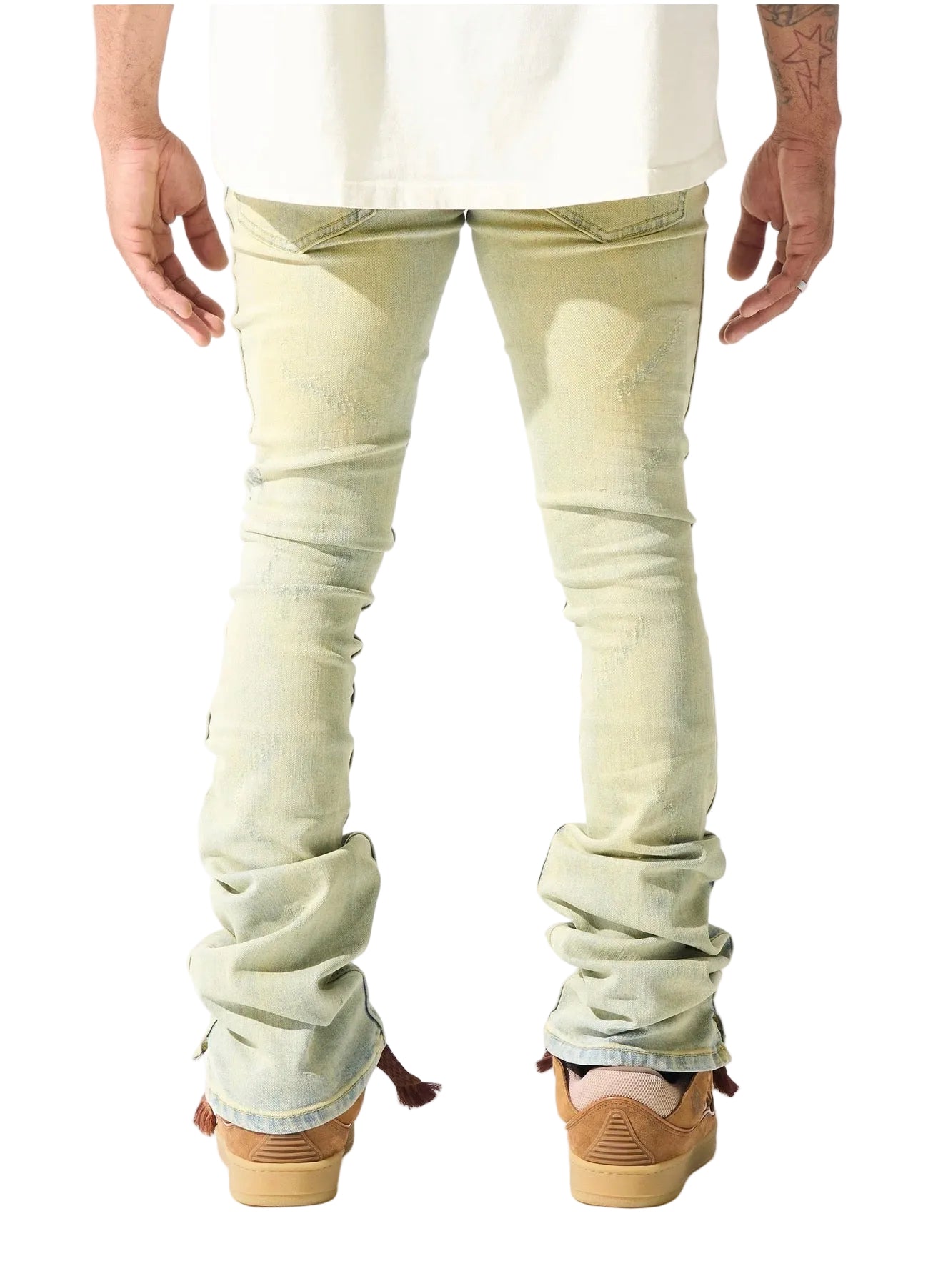 TIERRA" stacked Jeans serenede