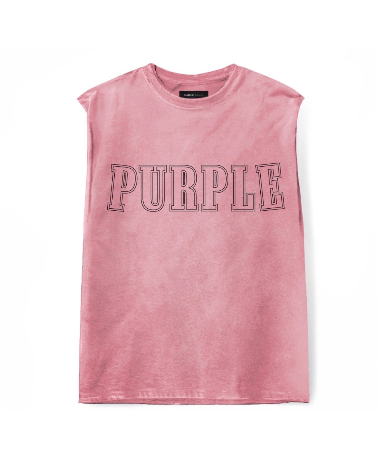 Sleeveless tee pink lavender purple brand