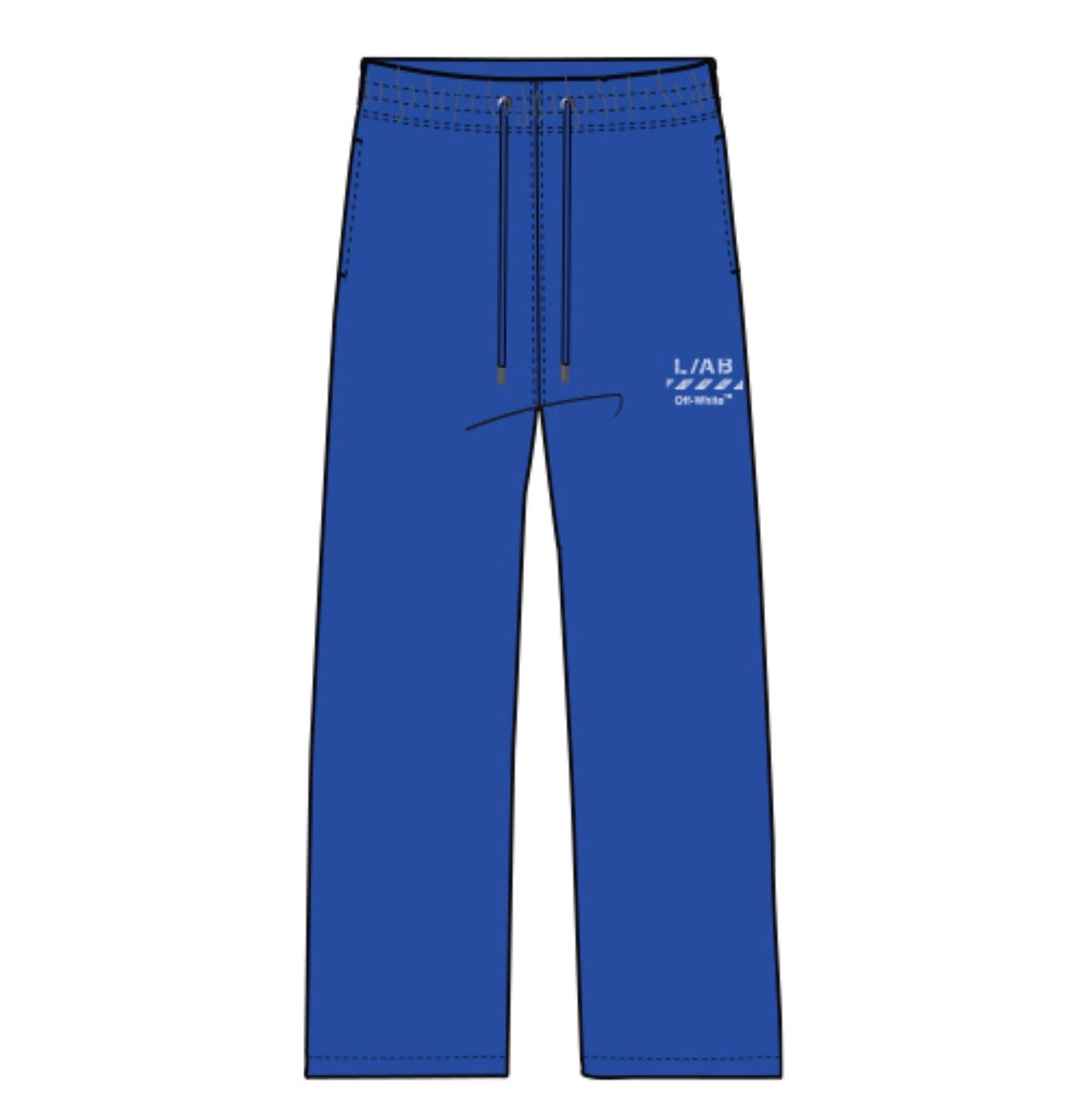 DIAGONAL JOGGER PANTS 'MARINE'