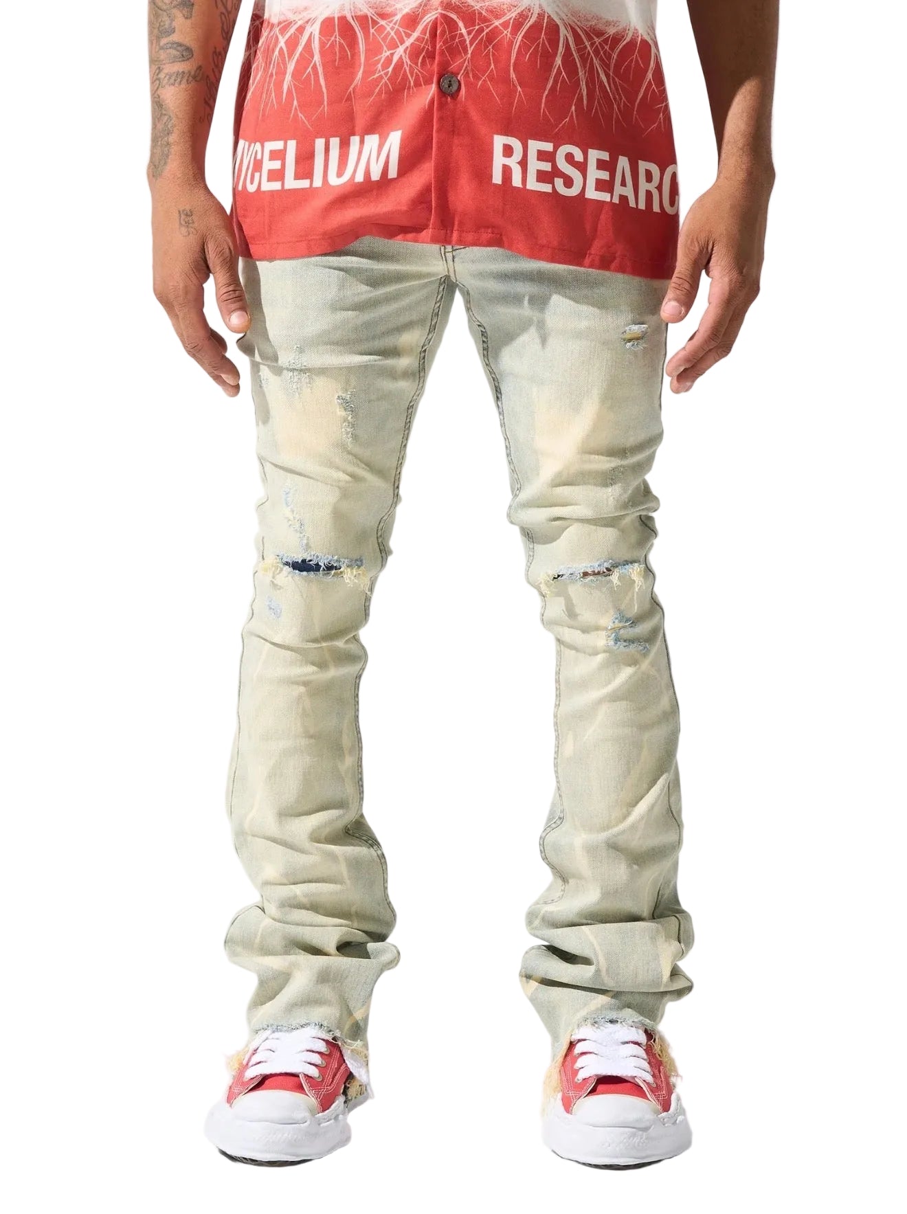 "SULFUR" Stacked Jeans serenede