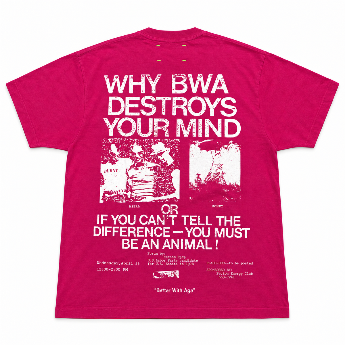 Better With Age Monet Tee fuchsia Pink