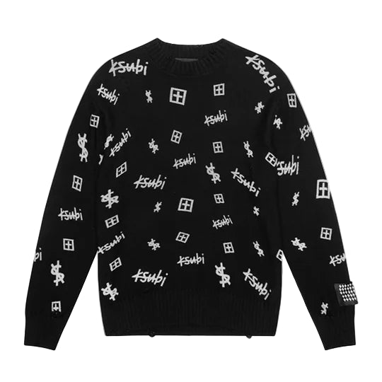 Trash Box Knit Crew (Black)