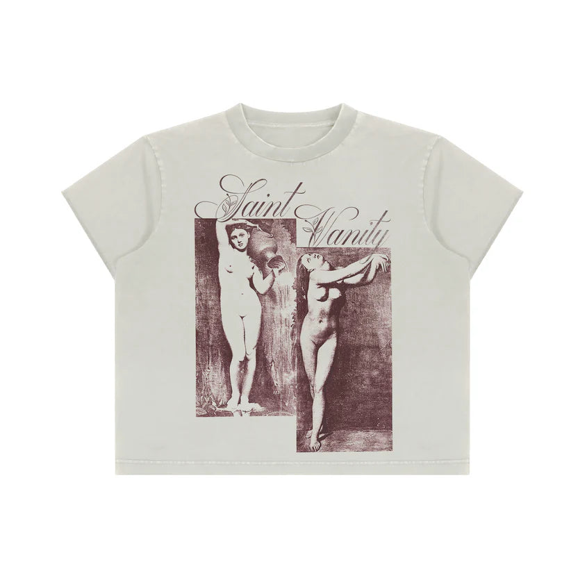 SAINT VANITY U-N-I SEX GEMINI TEE (CREAM)