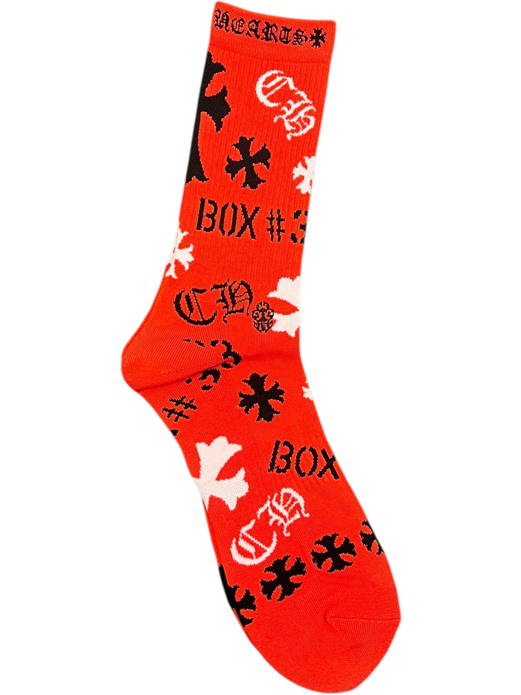Chrome Hearts Stencil Socks Red