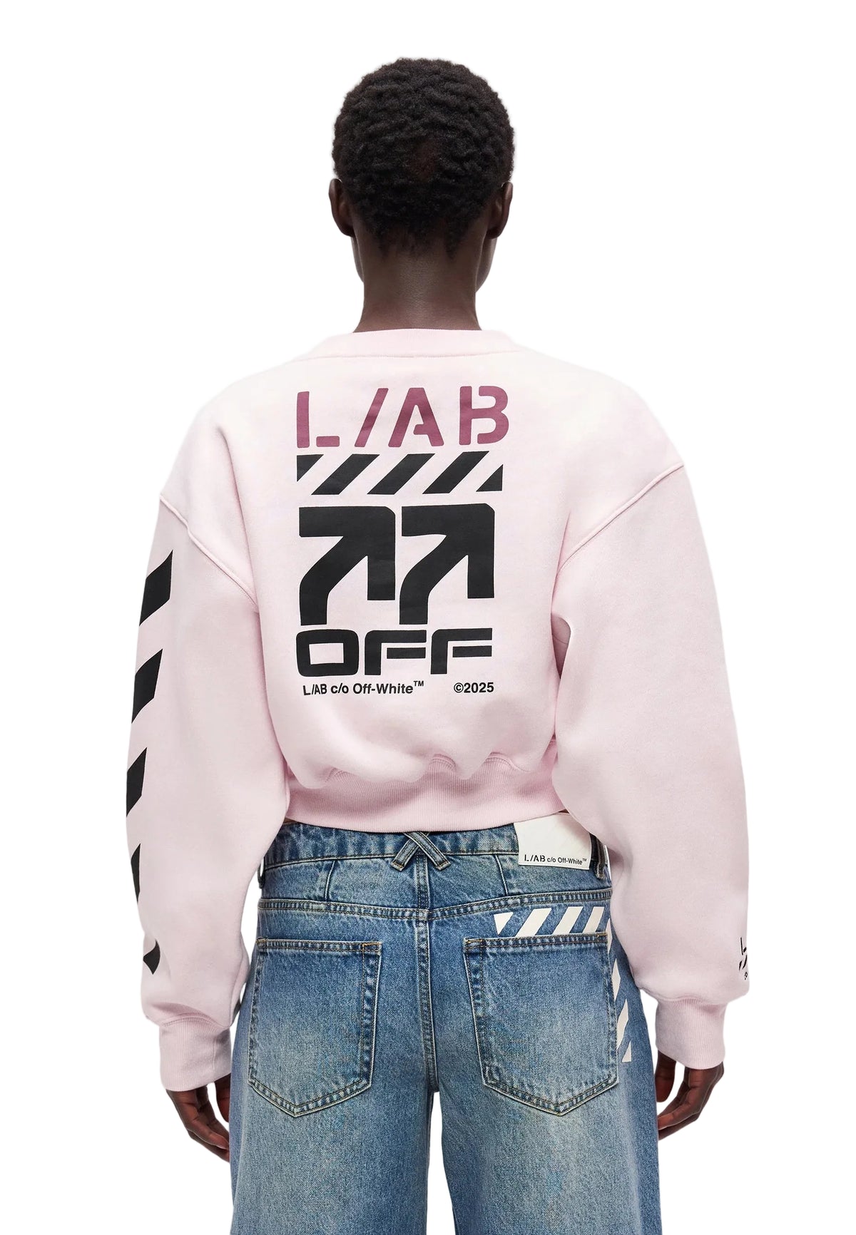 L/AB CROP CREW - Sweatshirt - cradle pink