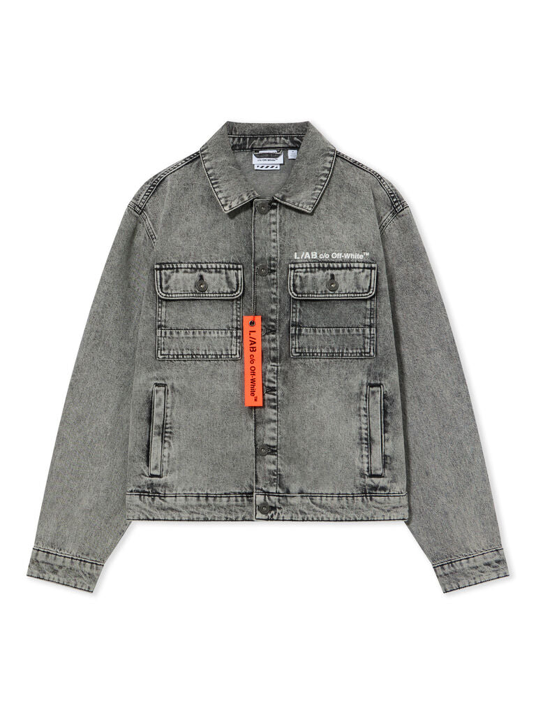 L/AB Trucker Denim Jacket 'SMOKE FAD'