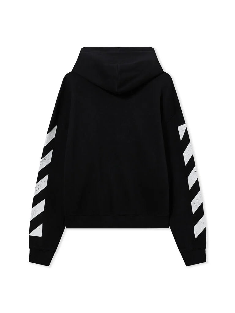 L/AB Core Diagonal Zip Hoodie 'BLACK'