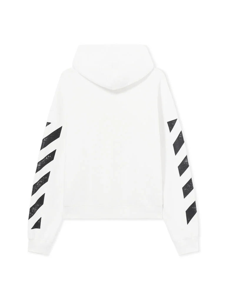 L/AB Core Diagonal Zip Hoodie 'WHITE'