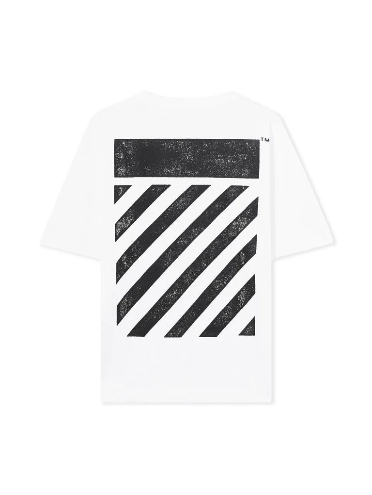 L/AB Diagonal Oversized T-Shirt 'WHITE'
