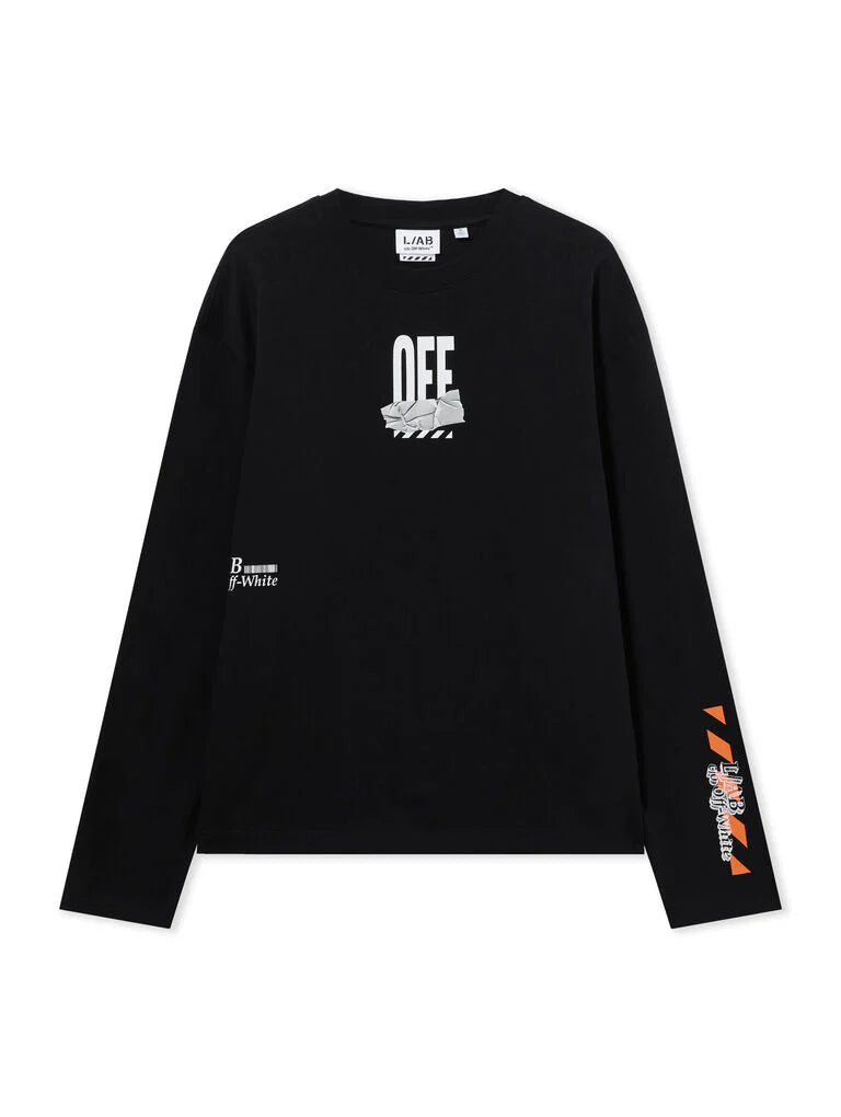 L/AB Off Active Tape Long-Sleeved T-Shirt 'BLACK'