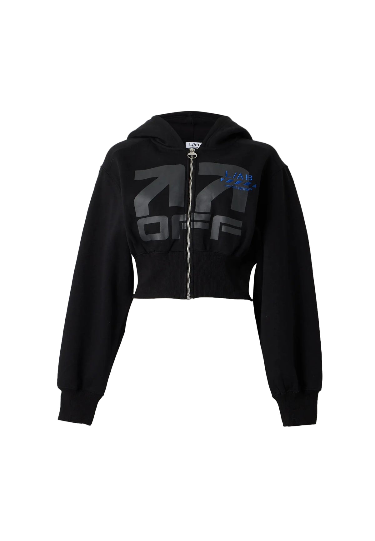 L/AB Logo Cropped Boxy Jacket 'BLACK NIGHT'