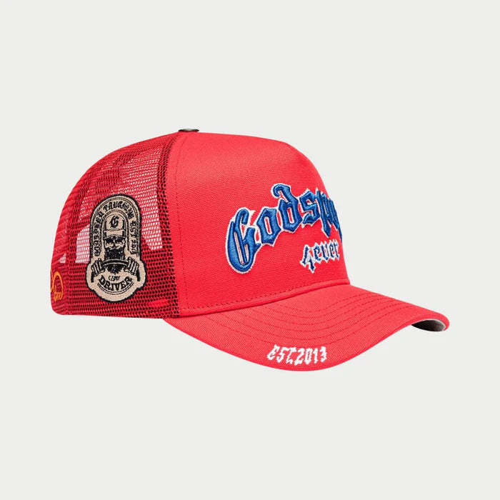 Godspeed Forever Trucker Hat Red/White/Blue