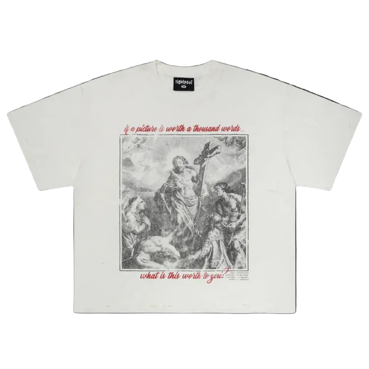 We Are Righteous Worth Tee 'Cream'