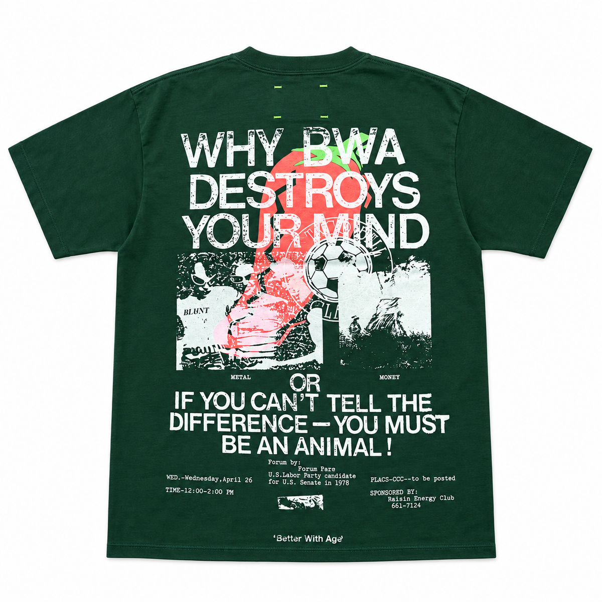 Better With Age Monet Tee Kelly Green