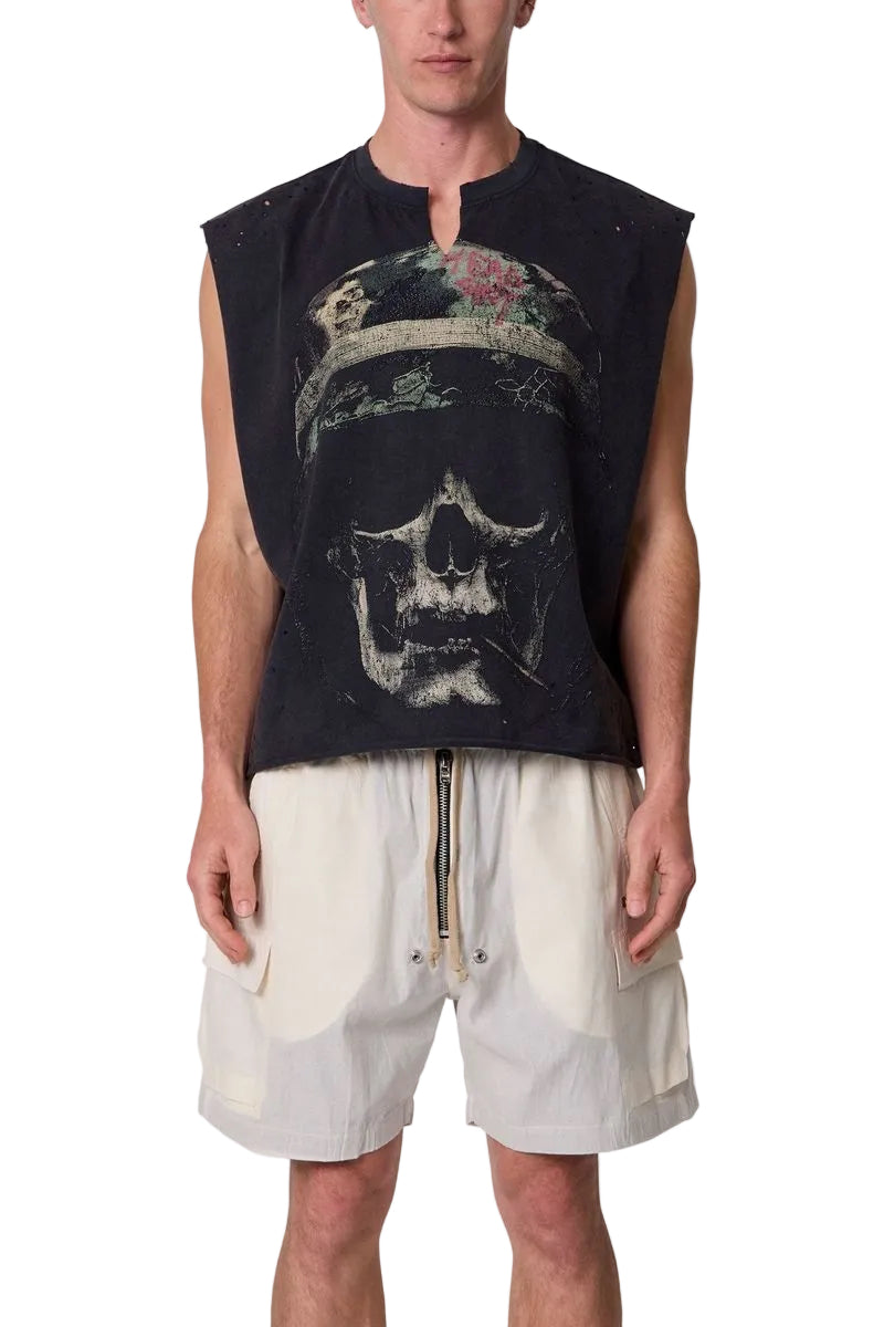 Head Shot Tank - Washed Black