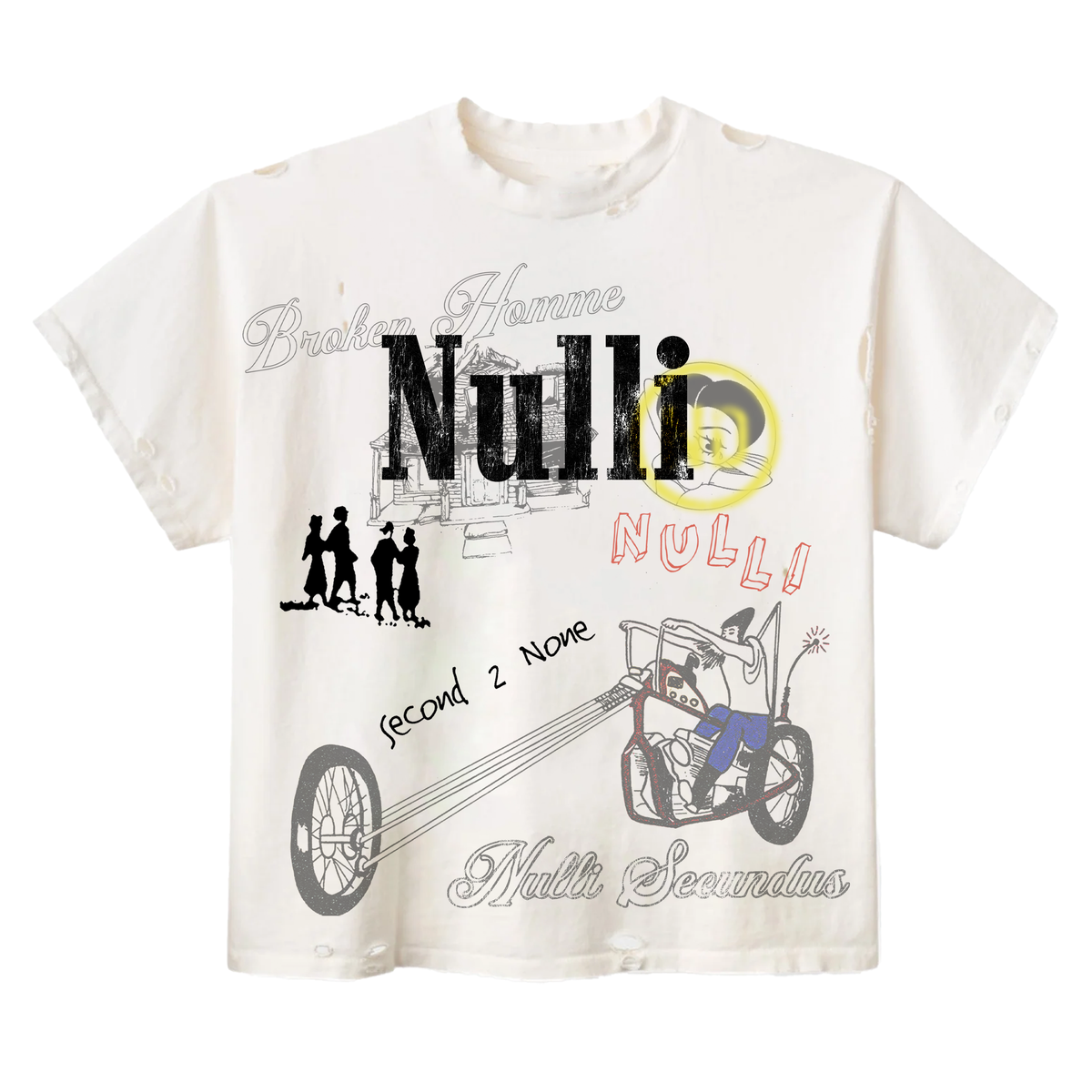 Nulli Scribble T-Shirt Cream