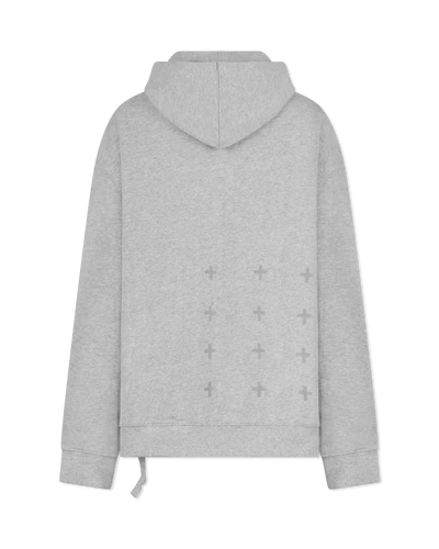 Kross Biggie Oversized Cotton Hoodie Grey Marble