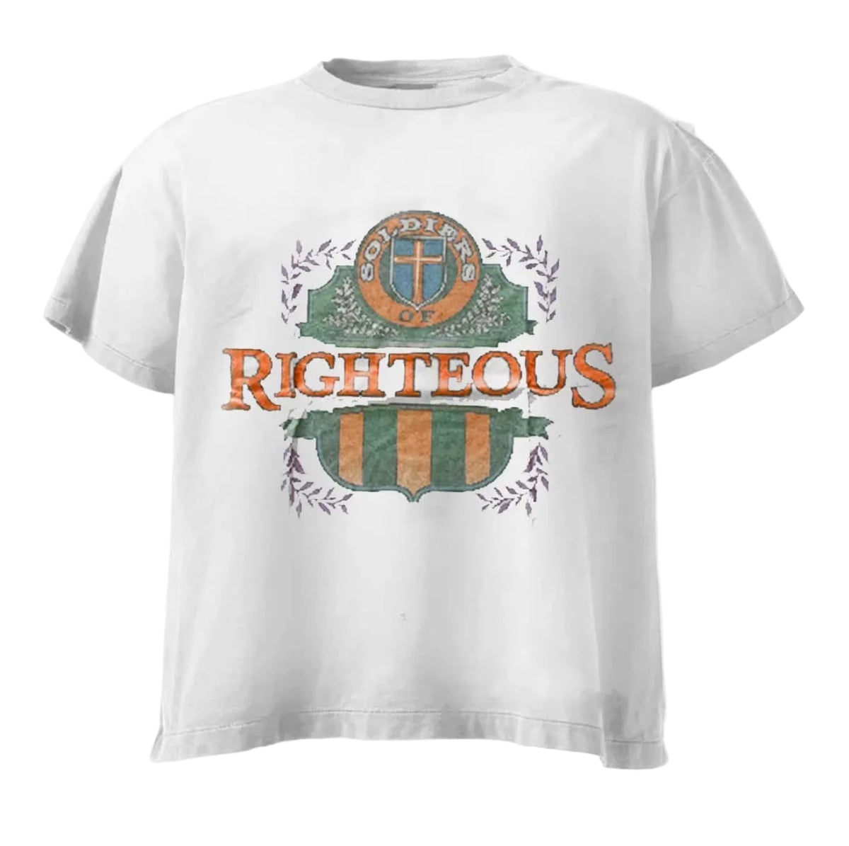 RIGHTEOUS SOLDIERS OF RIGHTEOUS TEE WHITE
