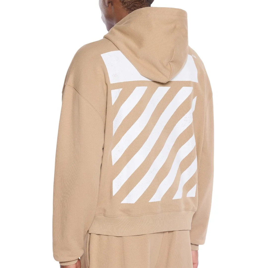 L/AB Off-White 'Core Diagonal' HOODIE (CORNSTALK)