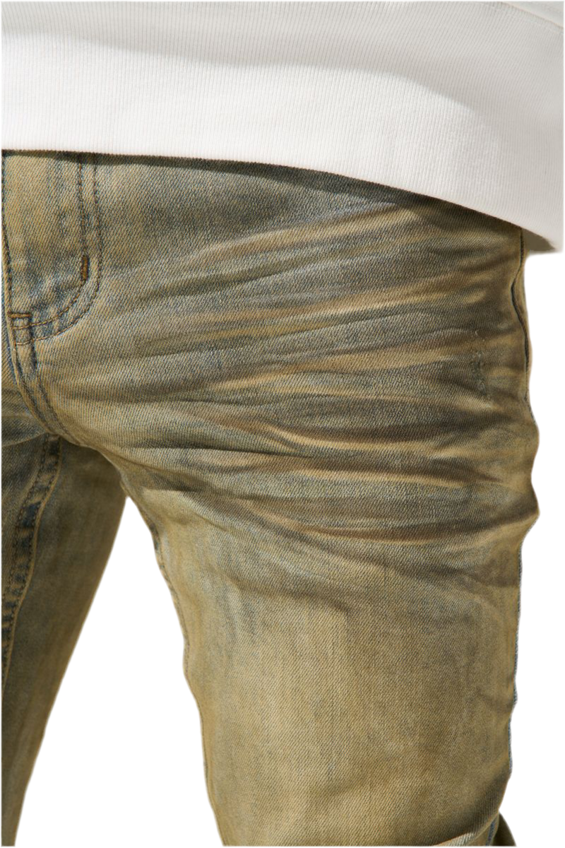 MOCHA FITTED JEANS
