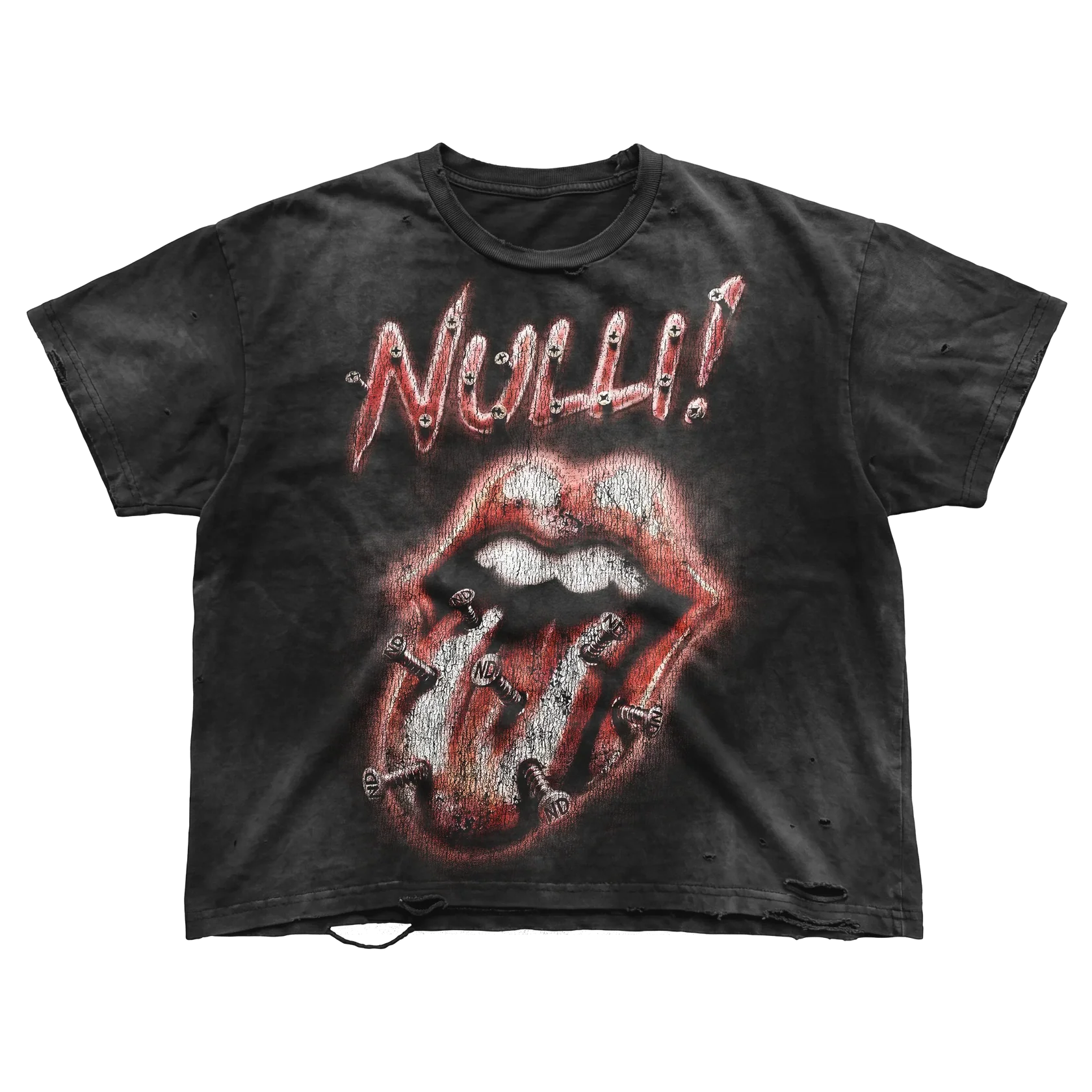 Nulli Nailed Tee Washed Black