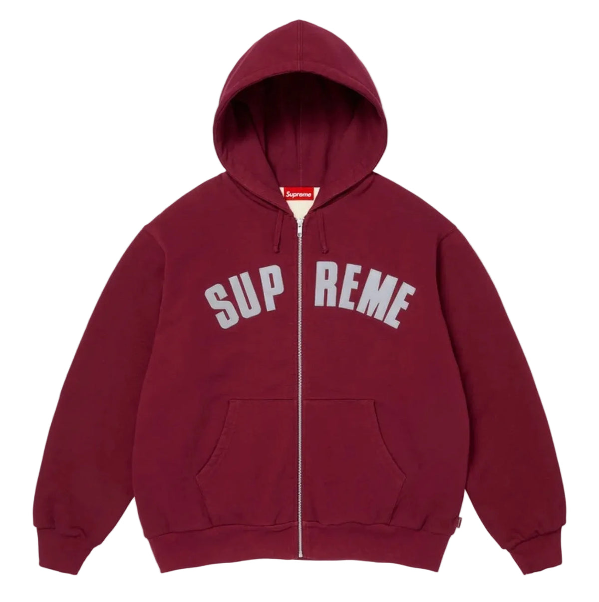 Supreme Arc Thermal Lined Zip Up Hooded Sweatshirt 'Cardinal'