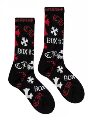Chrome Hearts Stencil Socks Black