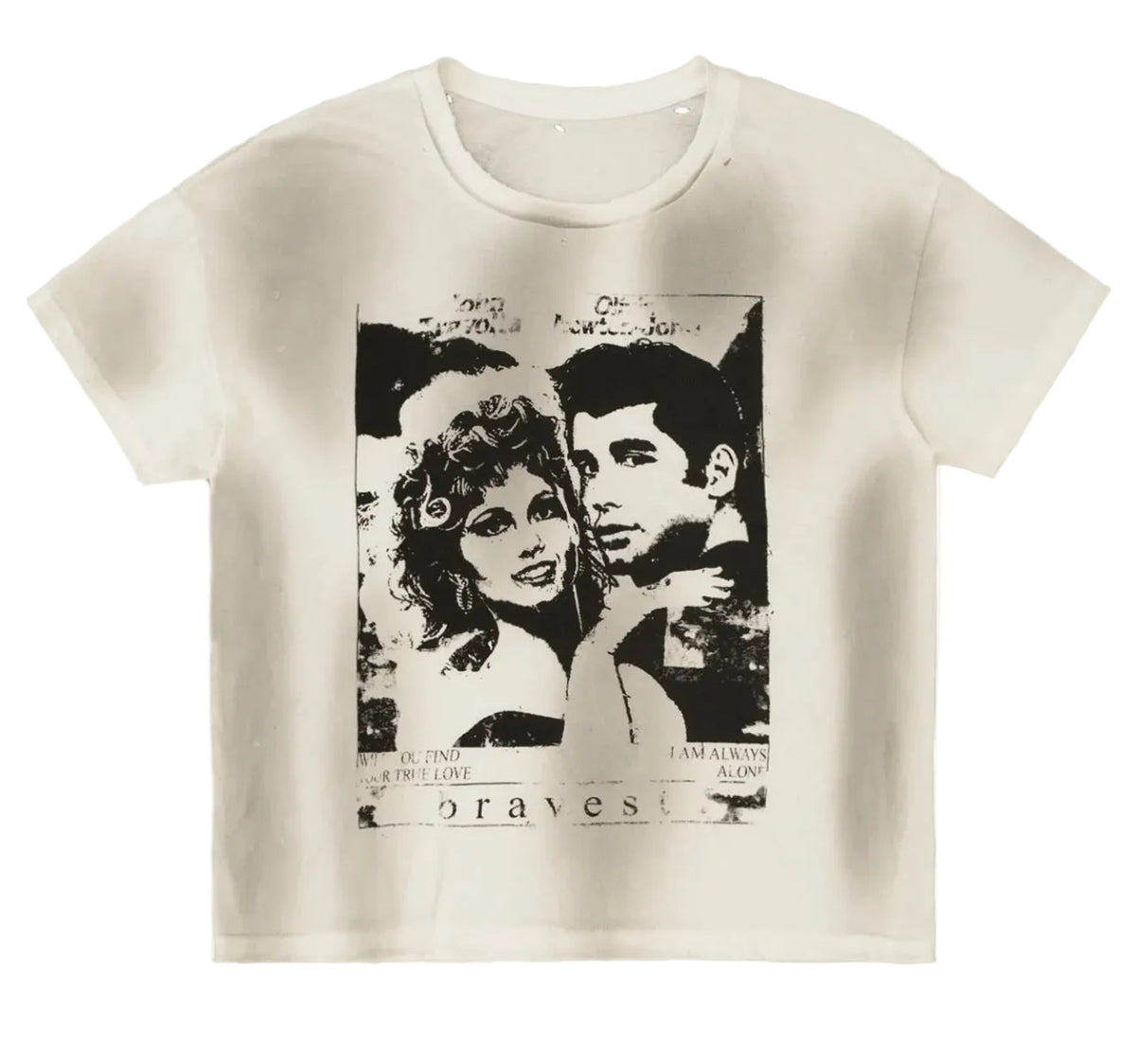 BRAVEST STUDIOS GREASER VINTAGE TEE DIRTY WHITE