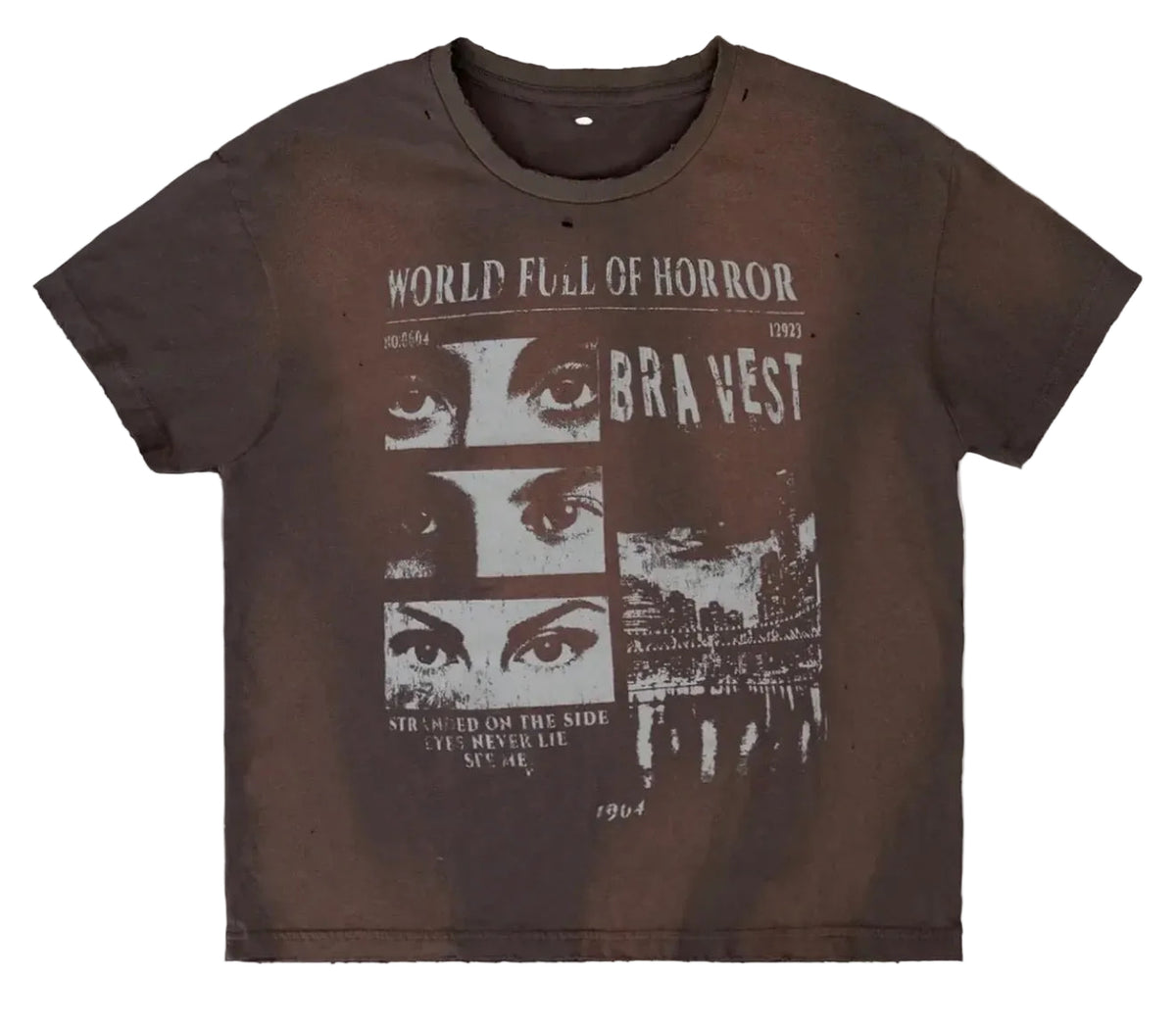 BRAVEST STUDIOS HORRORS VINTAGE TEE VINTAGE BLACK
