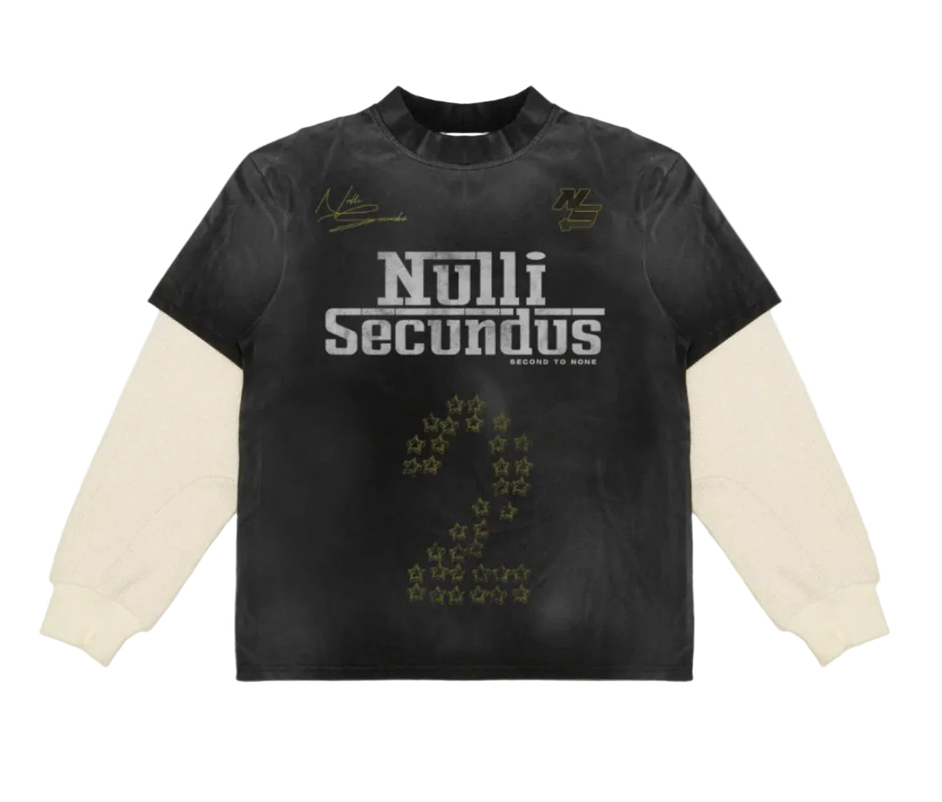 Nulli Racing Thermal L/S T-Shirt Washed Black/Cream