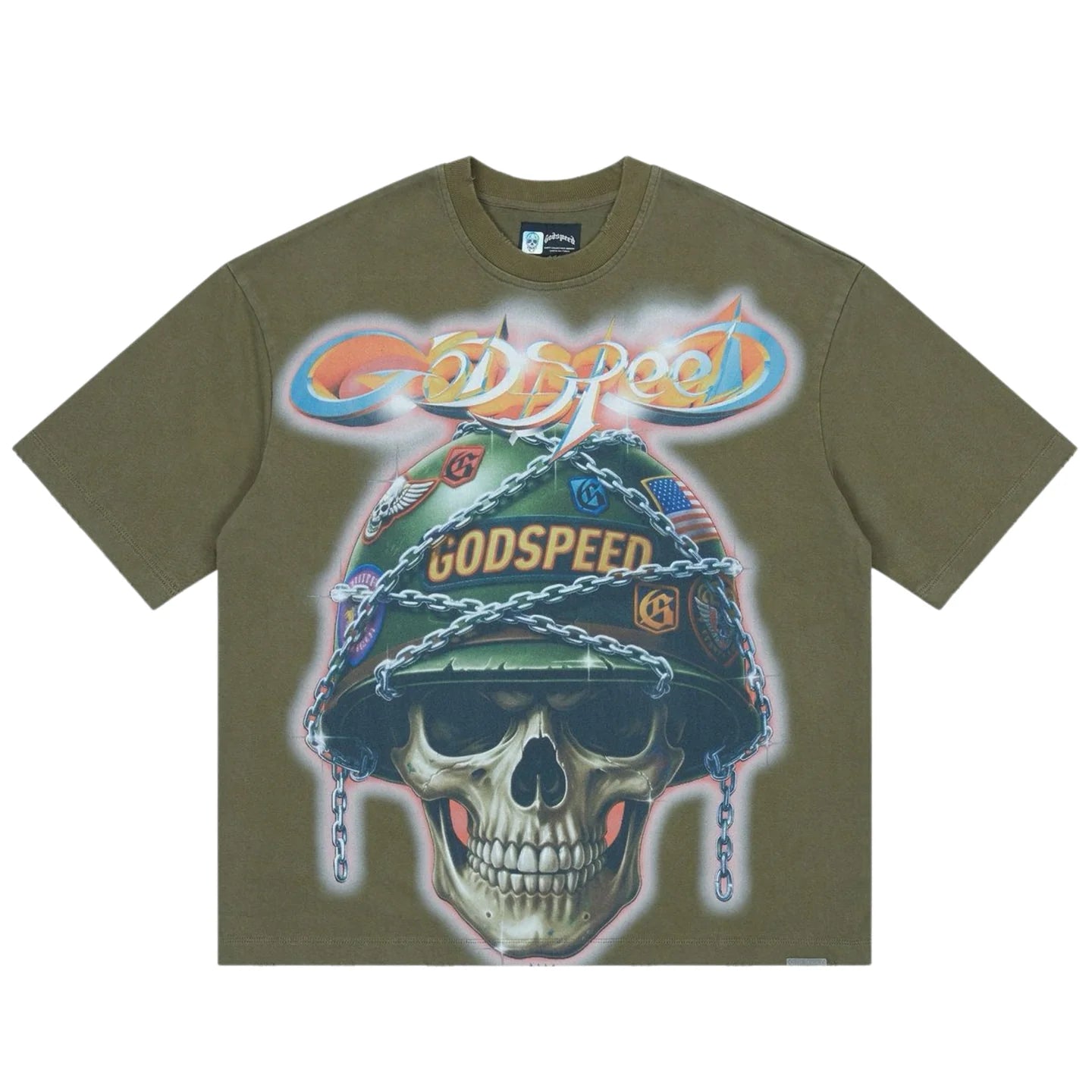 GODSPEED Badges Of Honor T-Shirt (oLIVE)