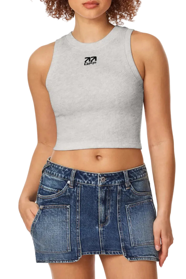 L/AB Ribbed Crop Tank Top