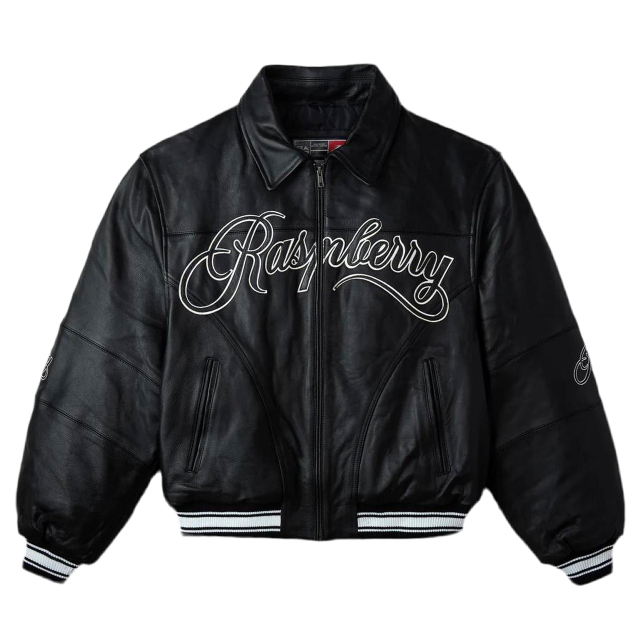 The GV Gallery  GG Raspberry Leather Jacket