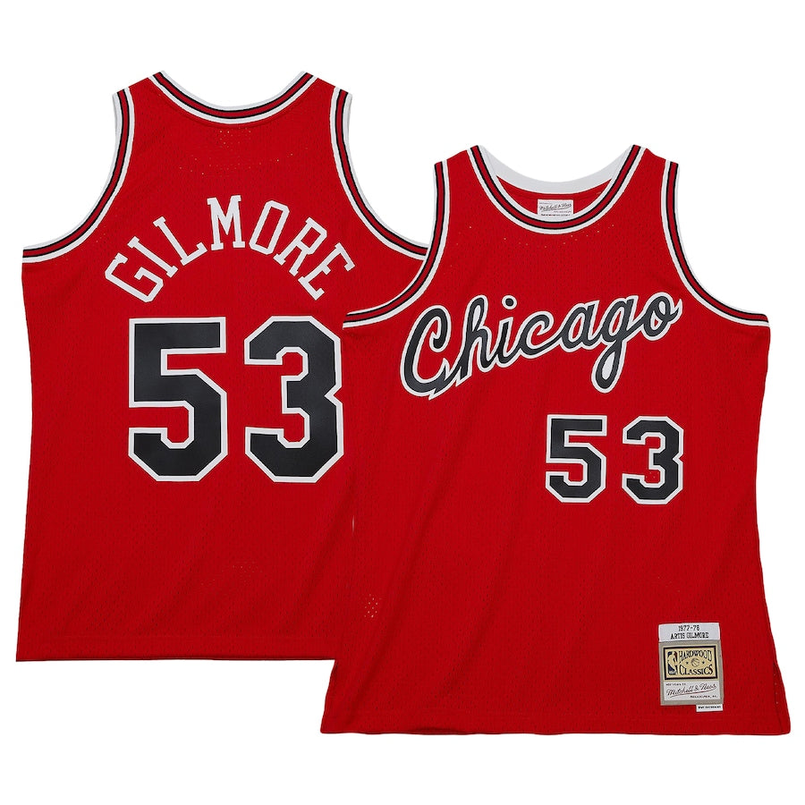 Men's Chicago Bulls Artis Gilmore Mitchell & Ness Scarlet 1977/78 Hardwood Classics Swingman Jersey