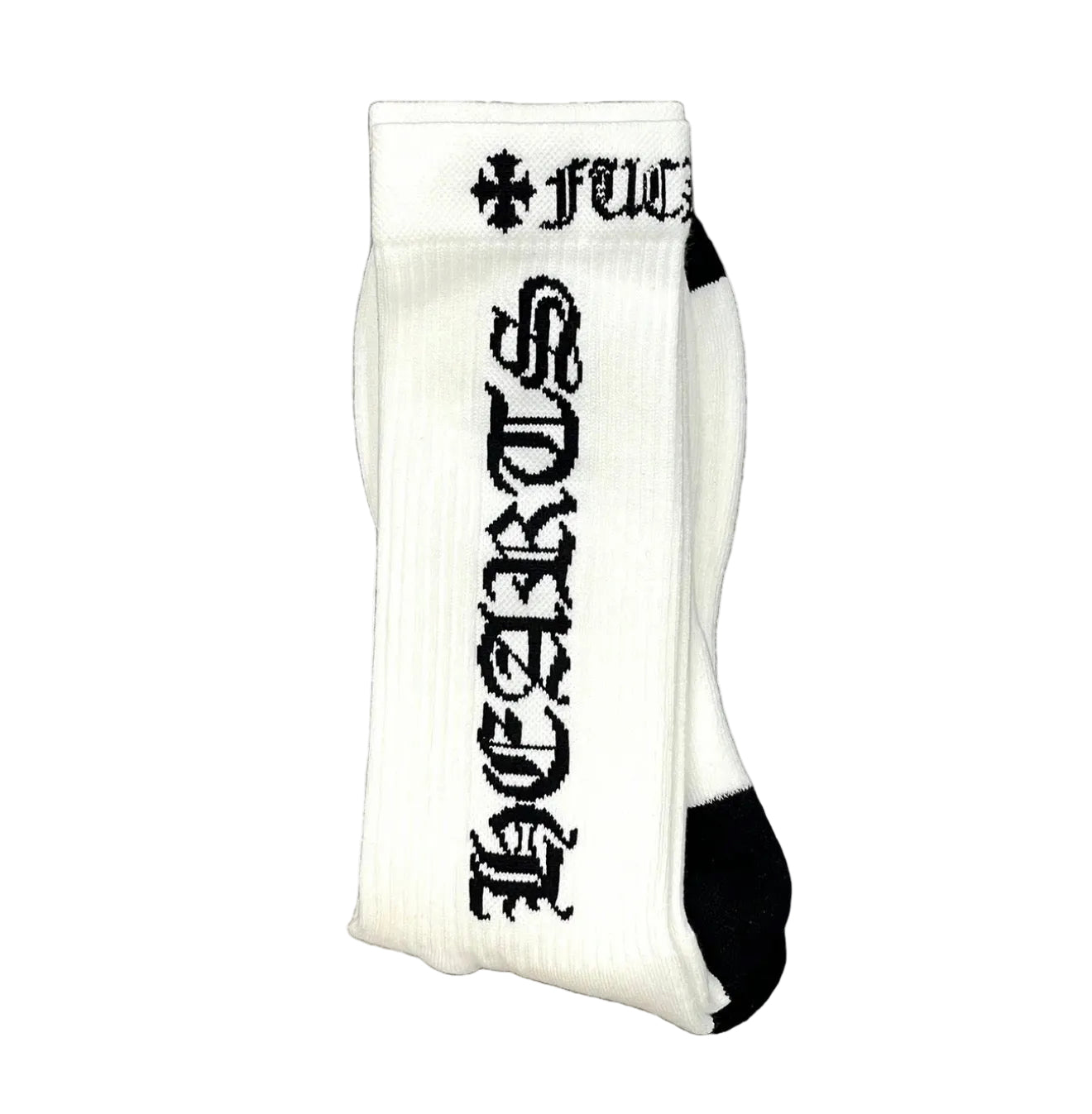 Chrome Hearts CH Logo Socks White/Black