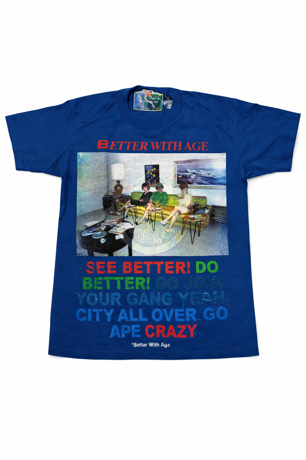 Gibberish Tee (Blue)