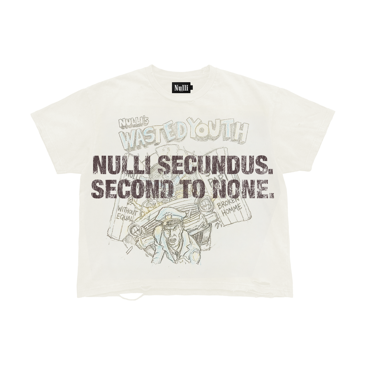 Nulli Wasted Youth Tee Cream