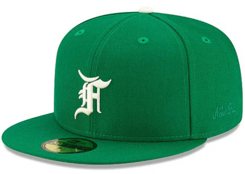 FEAR OF GOD ESSENTIALS NEW ERA 59FIFTY FITTED HAT (FW21) KELLY GREEN