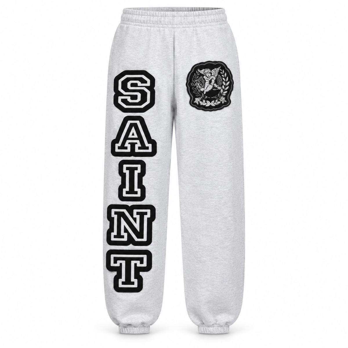 SAINT VANITY GREY VARSITY SWEATS