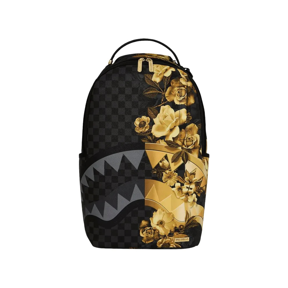 Sprayground Gold Floral Remix DLXSV