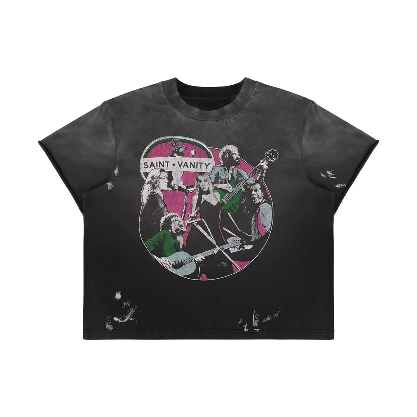 SAINT VANITY U-N-I SEX BAND TEE (PINK)