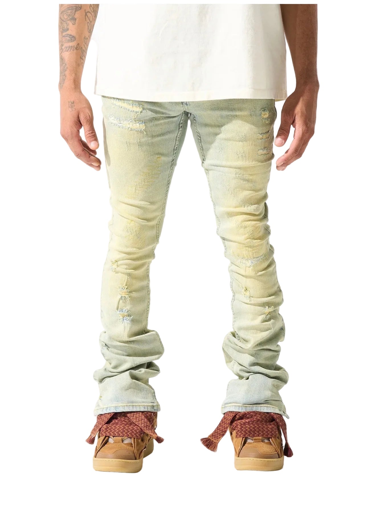 TIERRA" stacked Jeans serenede