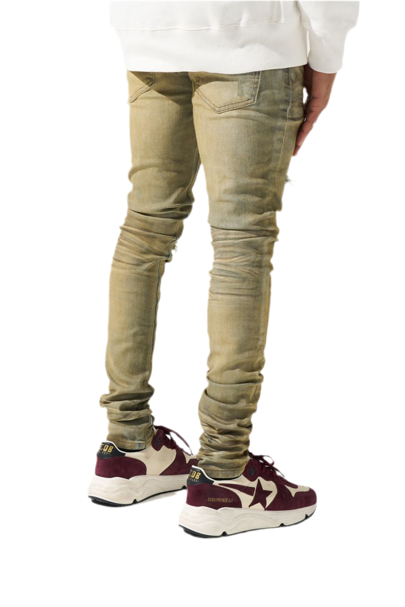 MOCHA FITTED JEANS