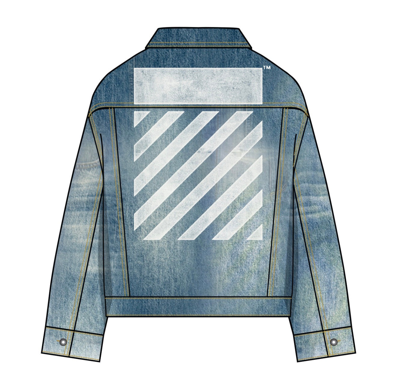 ZIP TRUCKER DENIM JACKET 'STEEL INDIGO'