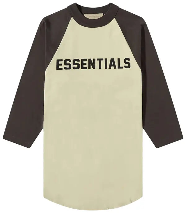 Fear of God Essentials Kids 3/4 Sleeve Baseball Tee 'Wheat'