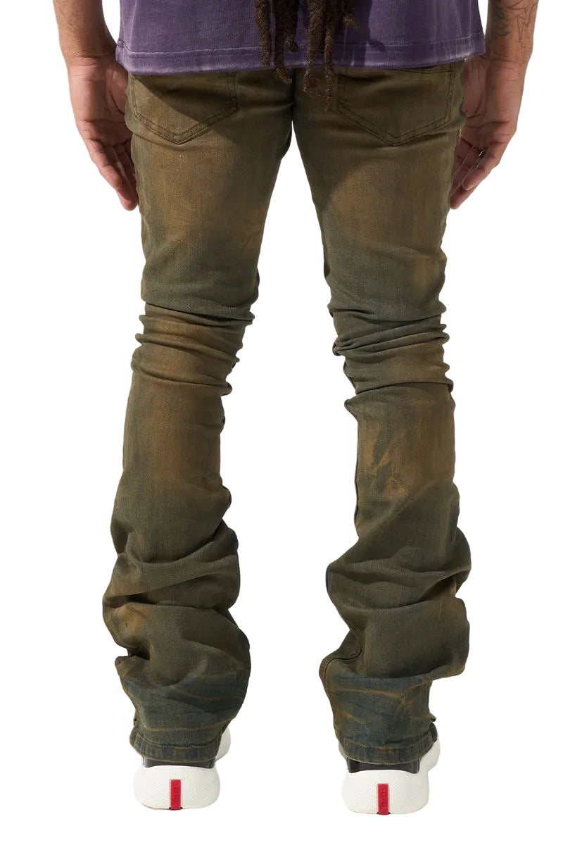 oud stacked jeans