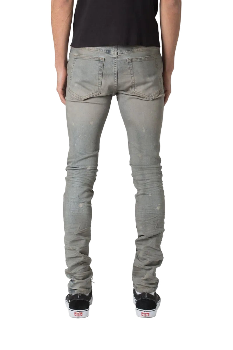 X607 Painted Skinny Denim - Blue